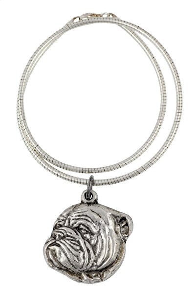 Art - Dog Bulldog, Bulldog Englez - Colier pentru câini, bijuterii unice pent...