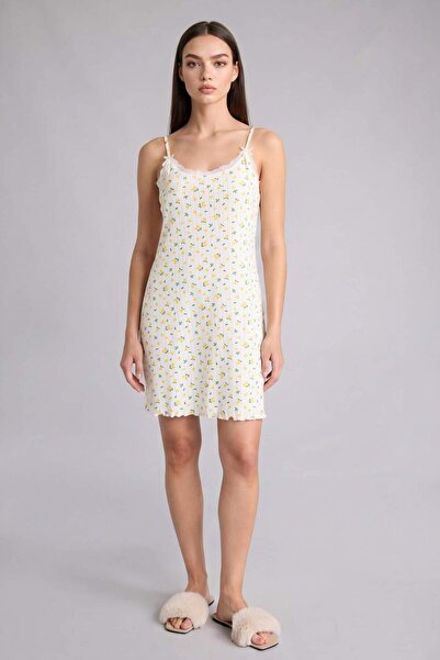 DeFacto Φόρεμα με λαιμόκοψη και τιράντες σε κανονική εφαρμογή H5913AX26SM