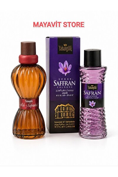 Yabangülü Safranbolu Taze Safran Kolonyası 200ml ve Aşk-ı Toprak Parfüm Esans...