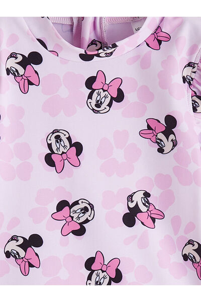 LC Waikiki GiyÇık Storeden Pembe Minnie Mouse Baskılı Kız Bebek Mayo