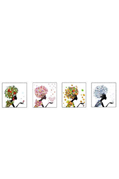 media Tablou canvas, set 4 buc africa2, 50 x 50 cm