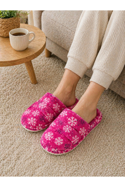 Trendline Γυναικείες παντόφλες εσωτερικού χώρου με βελούδινη αντιολισθητική σ...