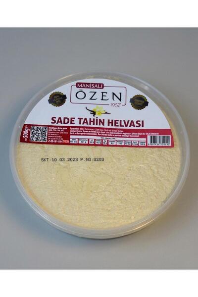 Manisalı Özen Hurma suyu ile tatlandırılmış rafine şekersiz sade tahin helva