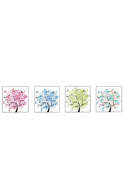 media Tablou canvas, set 4 buc pomi2, 70 x 70 cm