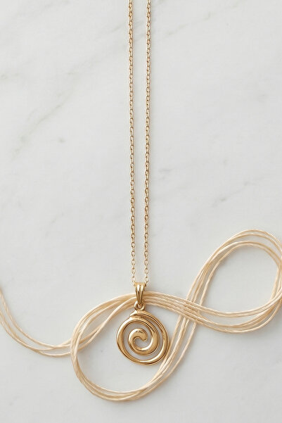 AURRARİ Gold Döngü Kolye 45cm