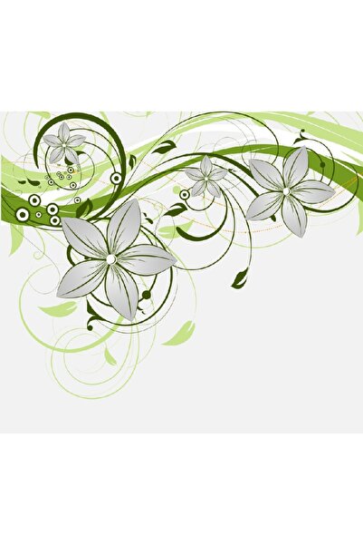 media Πίνακας σε καμβά Γκρι Λουλούδια 2, 60 x 40 εκ.