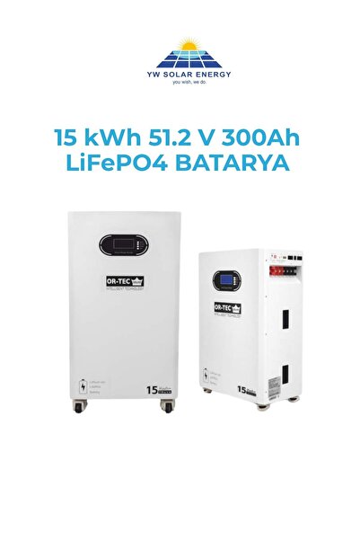 ORTEC YW SOLAR 15kwh 51,2v 300ah lityum LİFEPO4 BATARYA