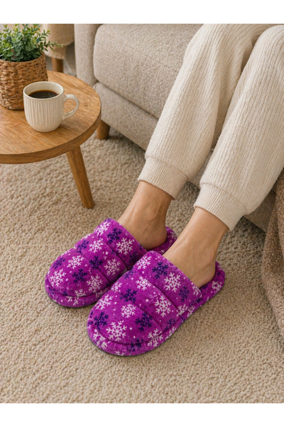 Trendline Γυναικείες παντόφλες εσωτερικού χώρου με βελούδινη αντιολισθητική σ...