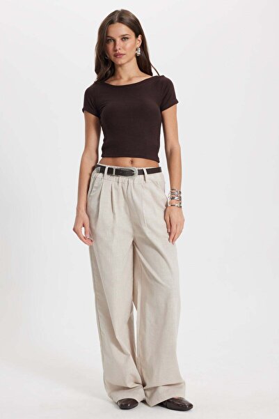 Tudors Γυναικείο παντελόνι Relax Fit Άνετη εφαρμογή 100% βαμβακερό με ελαστικ...