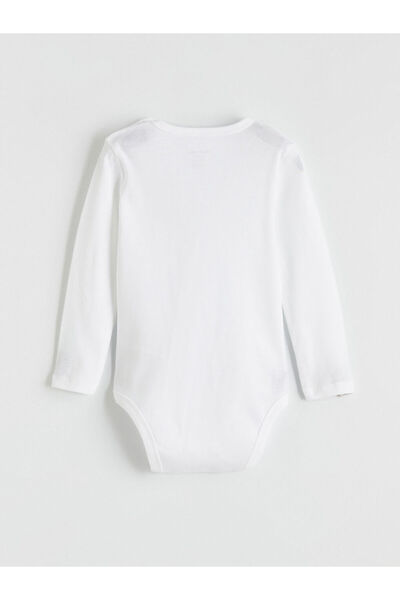 LC Waikiki Crew Neck Baby Boy Snap-On Bodysuit
