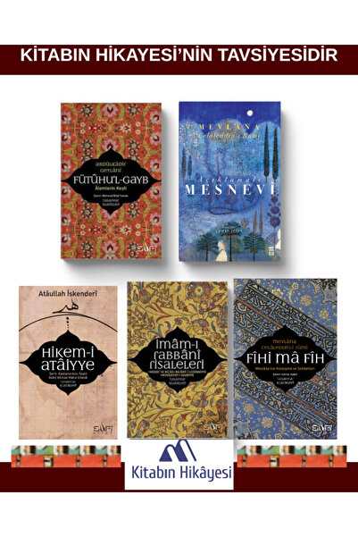 Sufi Kitap Fütuhul Gayb, Açıklamalı Mesnevi, Fihi Ma Fih, İmamı Rabbani Risal...