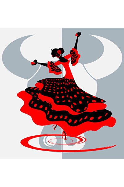 media Πίνακας σε καμβά χορός3, 60 x 60 εκ.