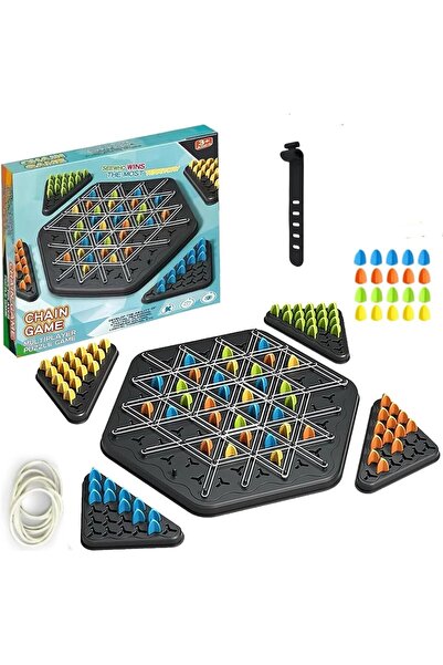 ETOY Joc de societate educativ Chain Game cu piese colorate pentru dezvoltare...