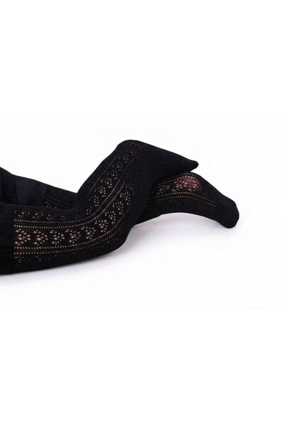 Daymod Baby Orietta Patterned Fishnet Pantyhose Black