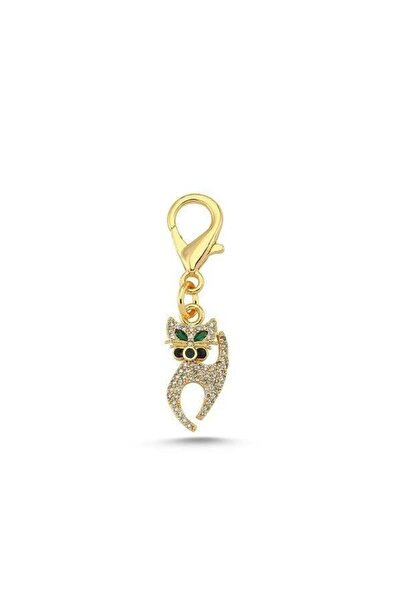 Dalis Zircon Stone Enameled Cat Model Collar Accessory