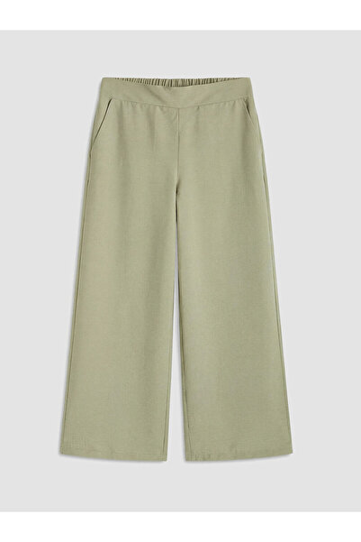 LC Waikiki Rmz Gi̇yi̇m Farkiyla Women's Wide Leg Pants with Waist Cord