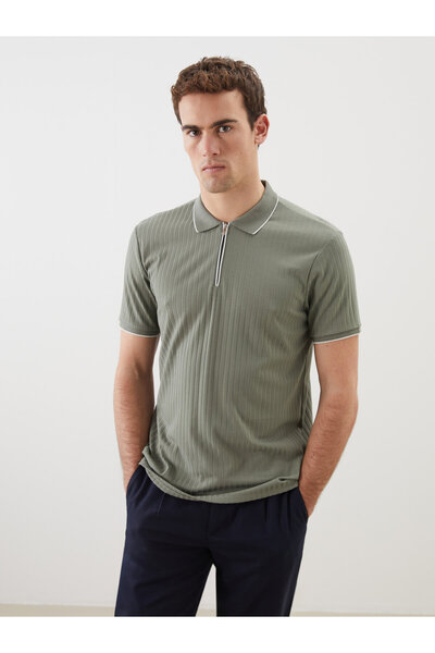 LC Waikiki Tricou polo texturat pentru bărbați