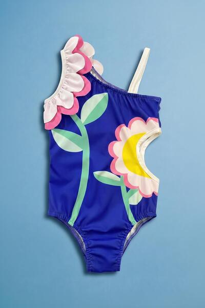 Perendi Κοριτσίστικο μαγιό με λουλουδάτη λεπτομέρεια