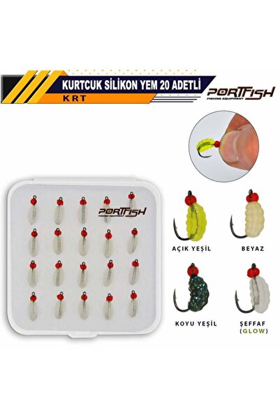 Avlivari Portfish Kurtcuk Silikon Yem 20 Adetli