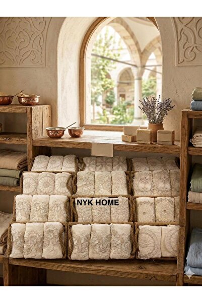 NYK HOME 3-Piece Basket Assortment Cotton Towels, Dowry Gifts, Gift Packages,...