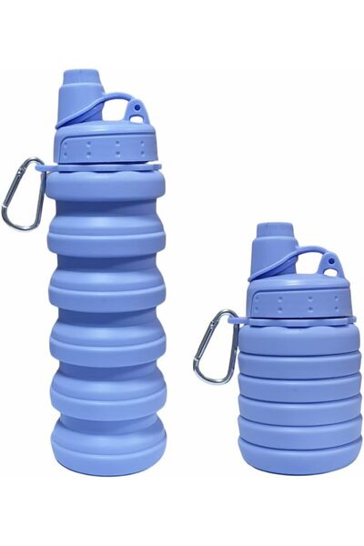 ARTC Silicone Collapsible Water Bottles, 500ml Portable Foldable Expandable W...