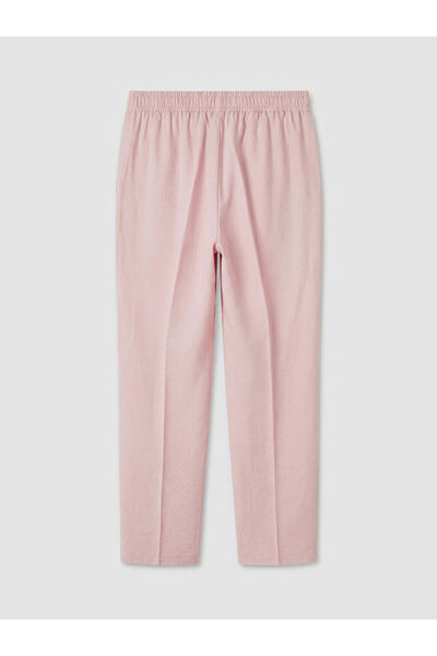LC Waikiki New season pink elastic waist carrot cut women's trousers from gül...