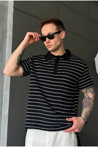 cezstudio Prugasta pletena premium polo majica