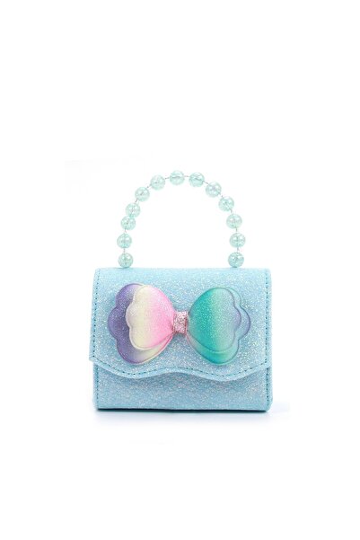 Bidani - Sparkly Glitter Bow Mini Purse - Purple, Blue, Pink