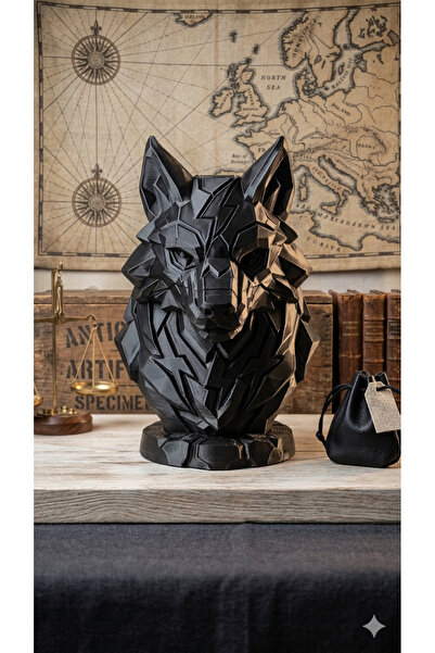 3-d pro art Büyük boy kurt figürü