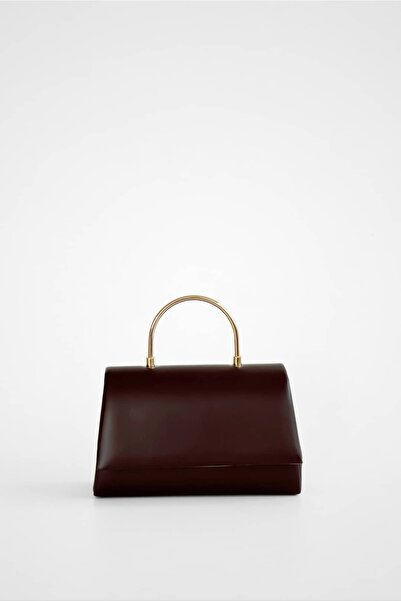 Yuka Atelier Μεταλλική τσάντα βραδινού φορέματος Mat Lunara με λαβή