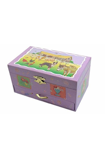 JPT Cutie muzicală de bijuterii cu figurină de cal și sertar