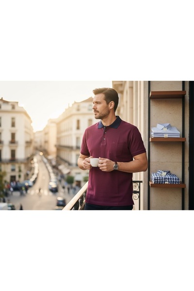 DLC Tekstil Tricou de calitate cu mânecă scurtă și buzunar