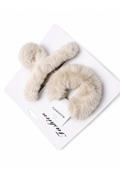 Becha Bijuteri Plush Pegs and Rubber Buckle Set