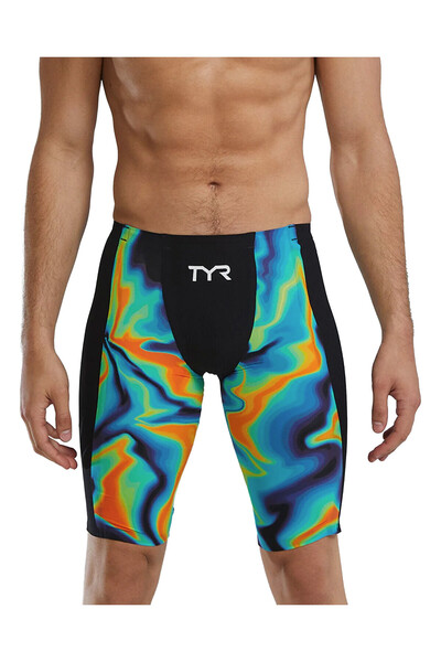 sporsuit ملابس السباحة الرجالية للسباق من TYR Shockwave Jammer باللون الأحمر ...