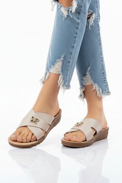 Modafırsat Γυναικείες Παντόφλες Καθημερινής Χρήσης για Εσωτερικούς και Εξωτερ...