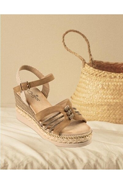 Guja 26Y231 Γυναικεία Σανδάλια Premium με Πέτρες και Σόλα από Γιούτα, Μέγεθος...