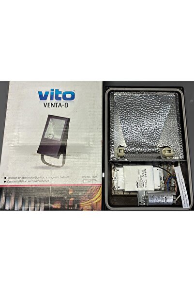 Vito VENTA-D 3010050 150W METAL HALİDE ARMATÜR BALAST+İGNATÖR DAHİL - AMPÜL H...
