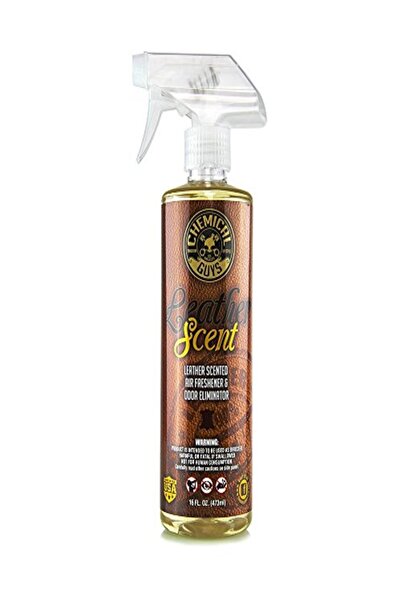 CHEMICAL GUYS معطر جو برائحة الجلد ومزيل للروائح، 16 أونصة سائلة (473 مل)، بخ...