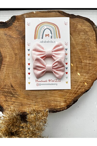 Miniminiksdesing Soft Fabric Bow Buckle Set of 2