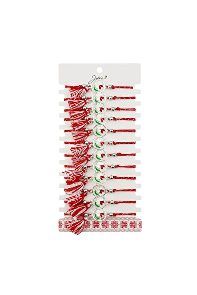 OEM Traditional Martisor Elegant Bracelet with Tassel for Women, White Flower...