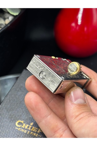 NikaŞ Chief Socar Flower Desenli Metal Çakmak - Koleksiyonluk Özel Seri Limited Edition