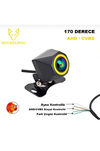 SAHLAN Rockalpha Balıkgözü Araba Arka Kamera Geniş Açı 170° Görüş Yardımcı Pa...