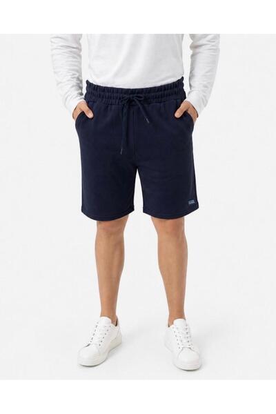 AXXEL Men's Pique Cotton Navy Blue Bottom Shorts-S4900
