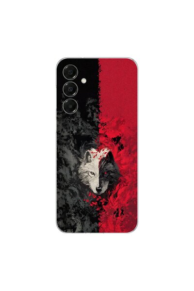 PPKin Samsung Galaxy A16 Compatible Wolf Design Transparent Case