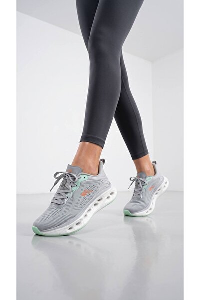 Lidora Women's Gray Knitwear Daily Walking Sports Shoes Ayk4014