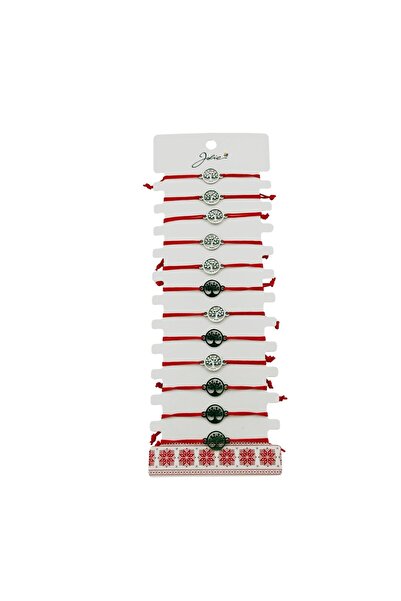 Vader Bratara Martisor pentru Dama, Jolie, Model Copac in Cerc, Set 12 bucati...