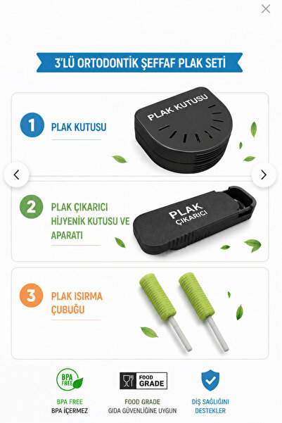 AC BOX Ortodontik Şeffaf Plak Çıkarma Aparatı, Şeffaf Plak Kutusu ve Isırma Ç...