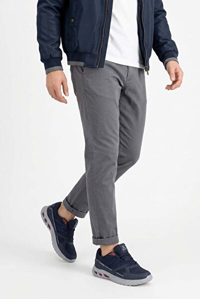 Ayakkabı Fuarı Elit ASPRT4157 Ανδρικό Κλασικό Sneaker Μπλε Σκούρο - Κόκκινο