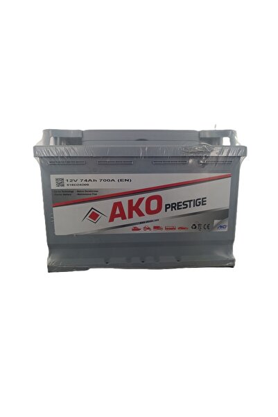 AKO PRESTİGE 74 AH. (72 AMPER UYUMLU) 700A (EN) (3 YIL PETLAS GARANTİLİ) (ÜRE...
