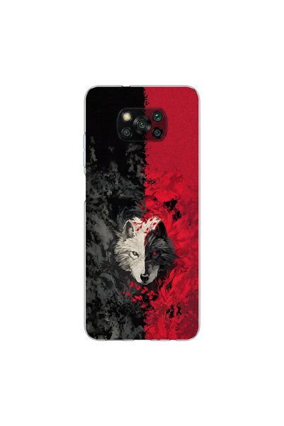 PPKin Poco X3 Pro Compatible Wolf Design Transparent Case